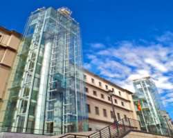 The three steel glass elevators are the best attraction for the tourists